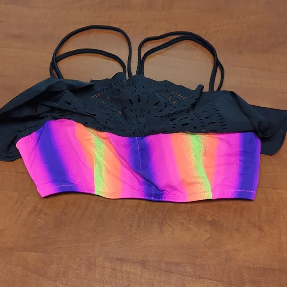 Victoria's Secret Pink Swim Shelf Top w built in bra - Picture 2 of 3